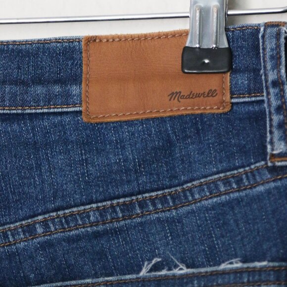 Madewell 10" High-Rise Skinny Jeans Drop-Hem Edition Women's 26 Button Fly $135 - Picture 12 of 16